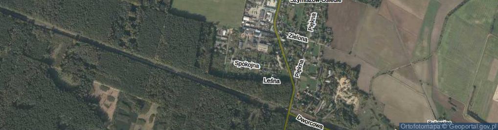 Zdjęcie satelitarne Spokojna ul.